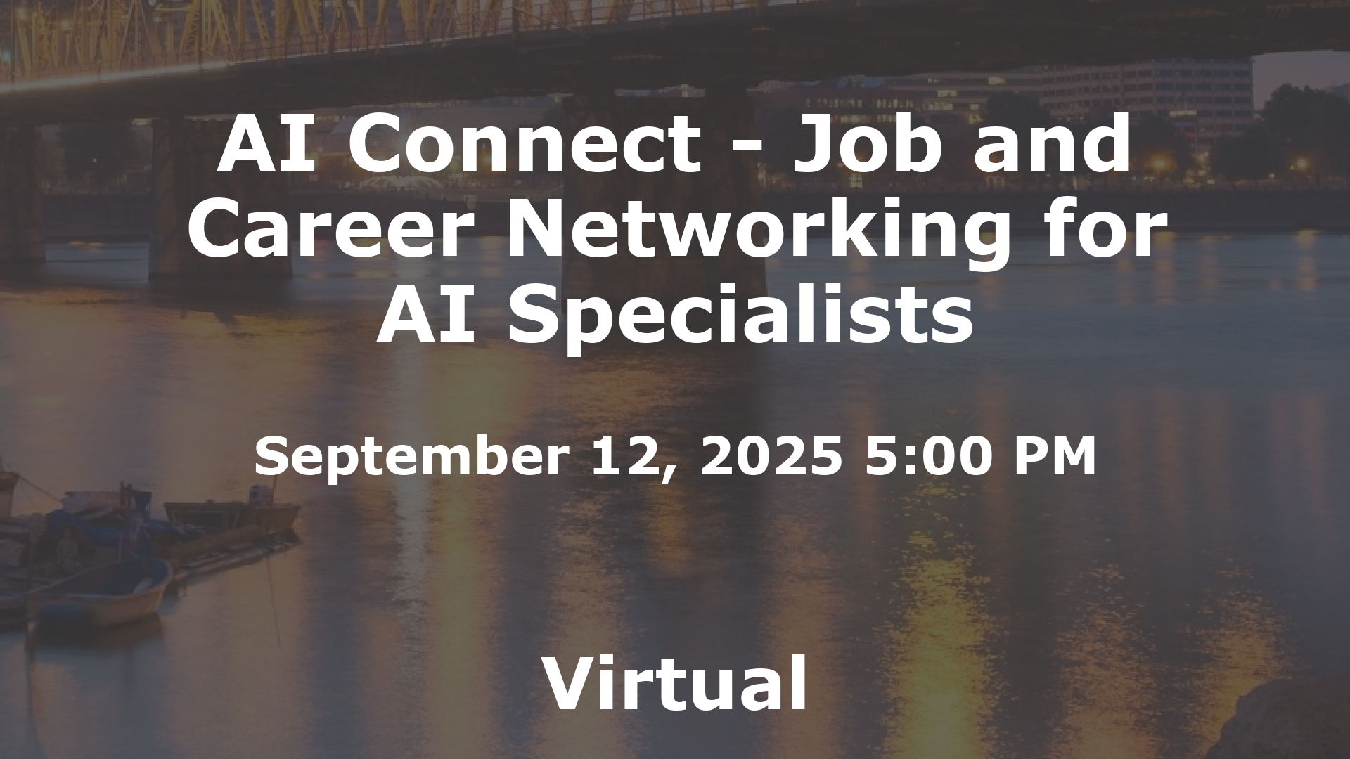 AI Connect - Job and Career Networking for AI Specialists event image